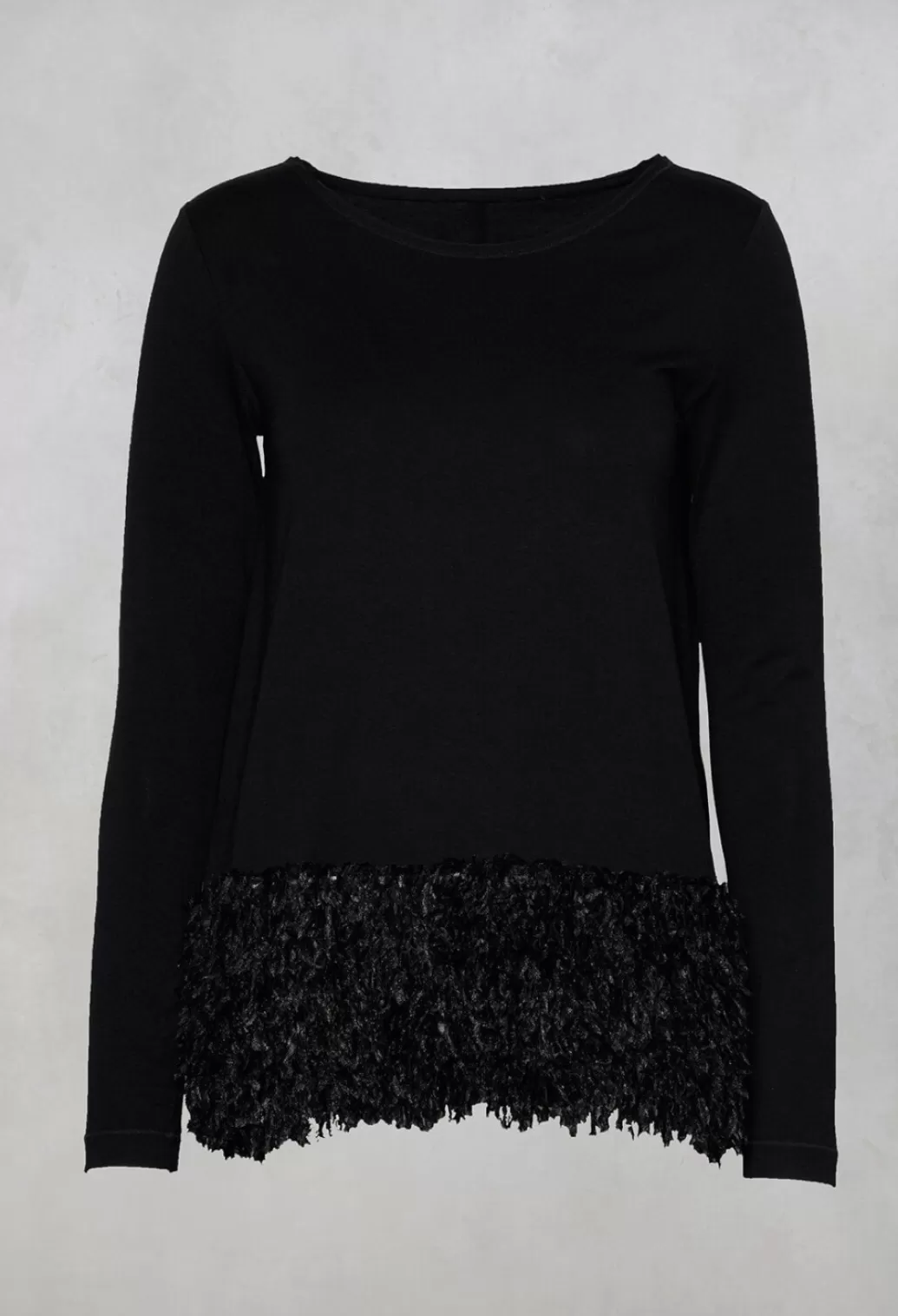 Shirts & Blouses^Xenia Design Bade Top With Textured Trimming In Black