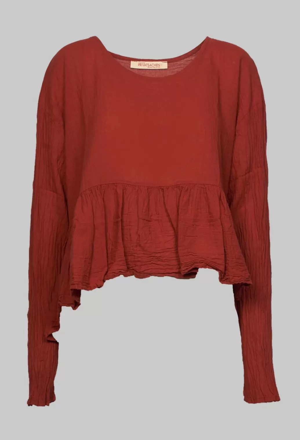 Shirts & Blouses^Privatsachen Bauchlos Shirt In Rost Orange