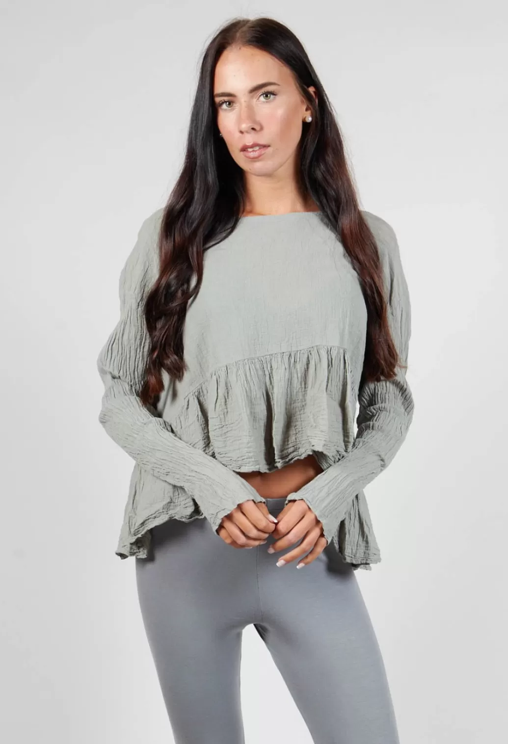 Shirts & Blouses^Privatsachen Bauchlos Shirt In Salbei Green