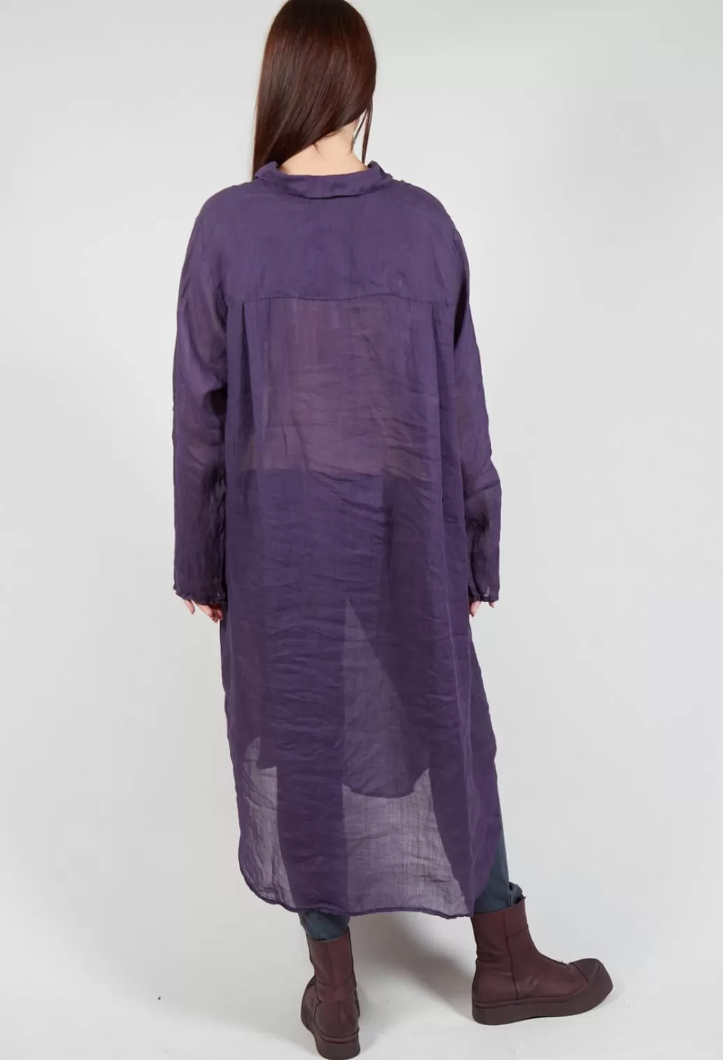 Shirts & Blouses^Privatsachen Bloomai Shirt Dress In Eisenbahn Purple