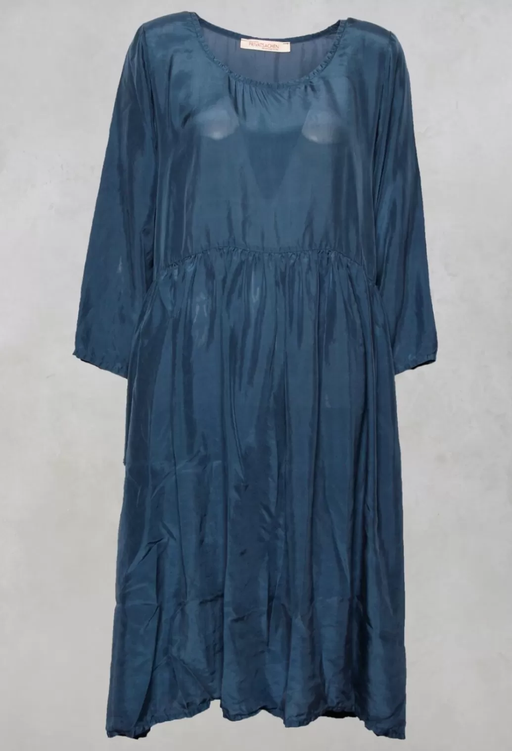 Dresses^Privatsachen Braunicht Silk Dress In Tag Blue