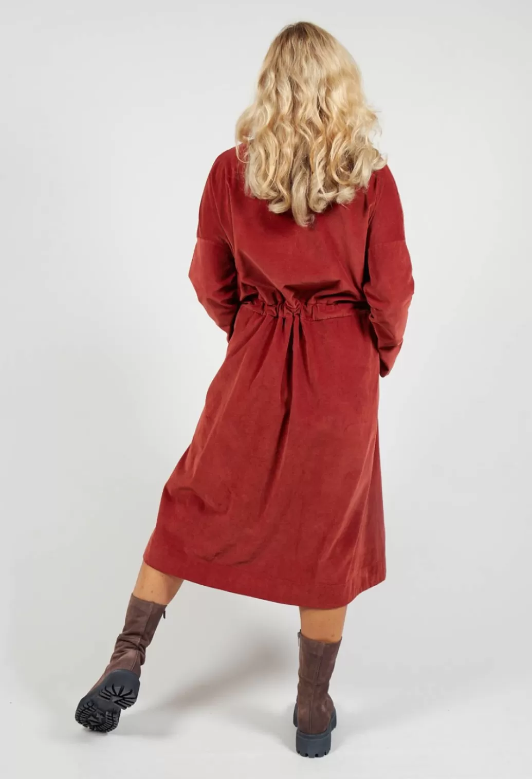 Dresses^Album Di Famiglia Collar Drawstring Dress In Red