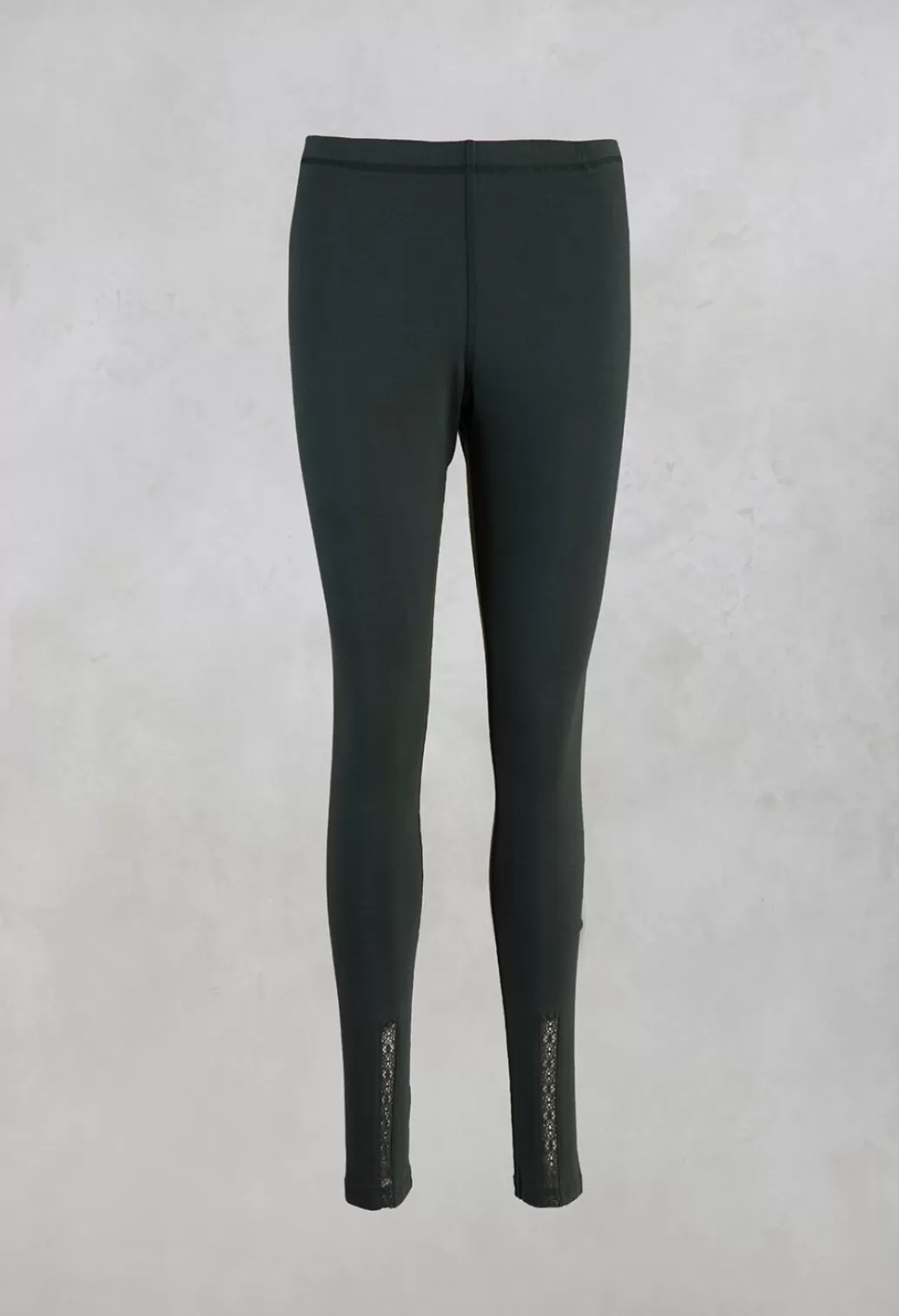 Leggings^Ewa I Walla Cotton Elasticated Leggings In Deep Green