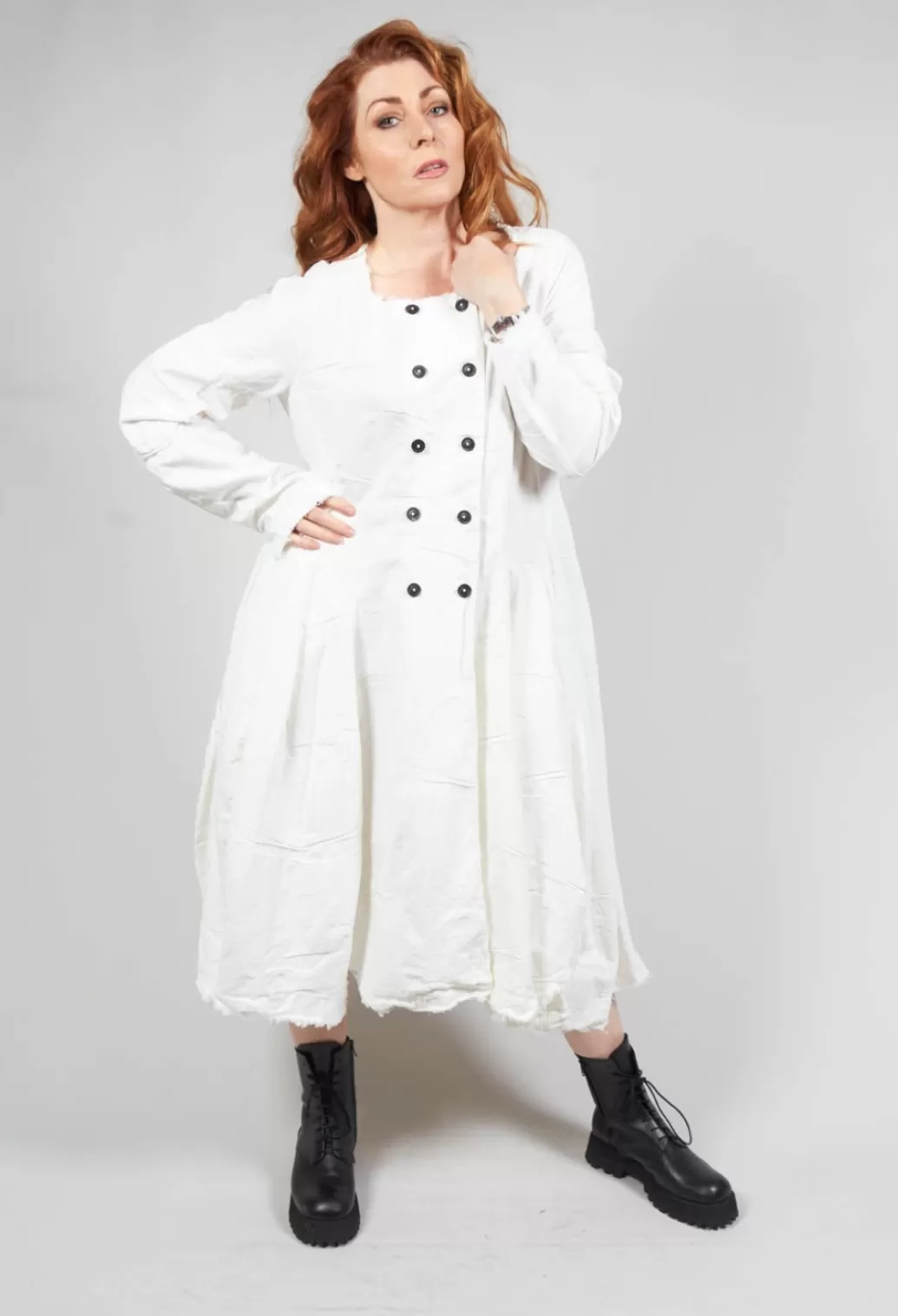 Coats^Rundholz Mainline Double Breasted Coat In Nessel