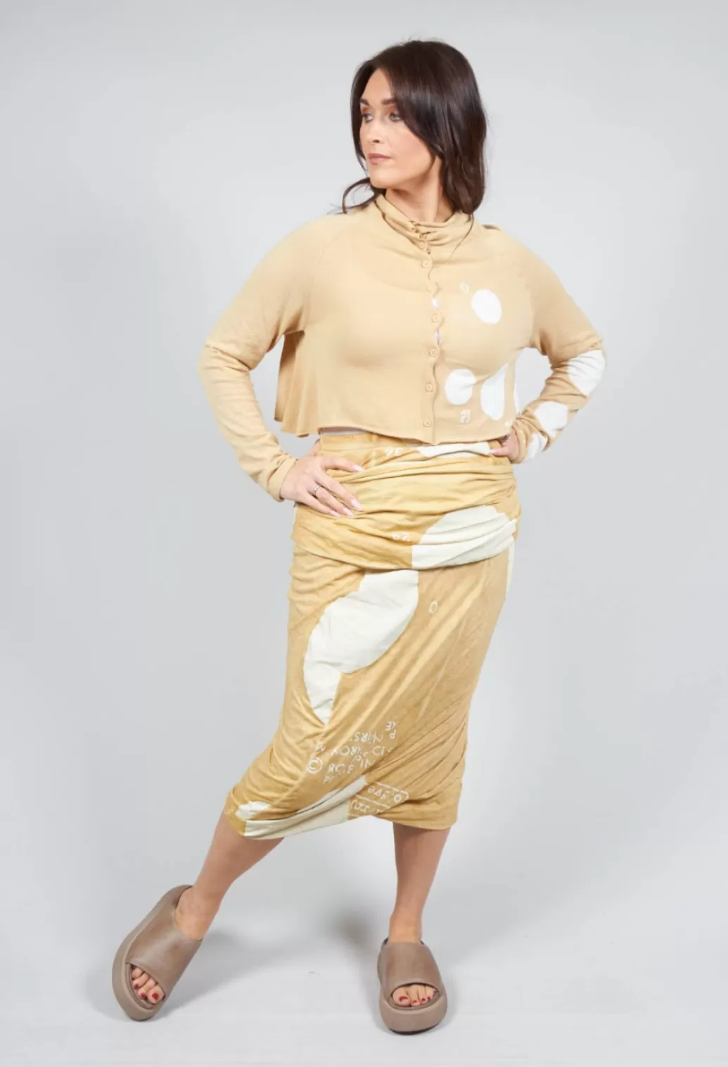 Skirts^Rundholz Black Label Double Layered Pencil Skirt In Corn Dot