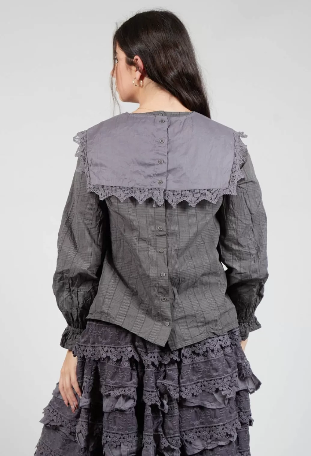 Shirts & Blouses^Ewa I Walla Edit Blouse In Original Checked Cotton