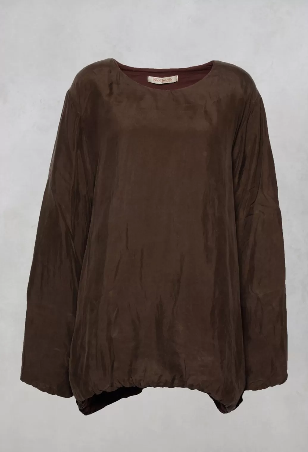 Shirts & Blouses^Privatsachen Gewitchel Silk Tunic In Teak Brown