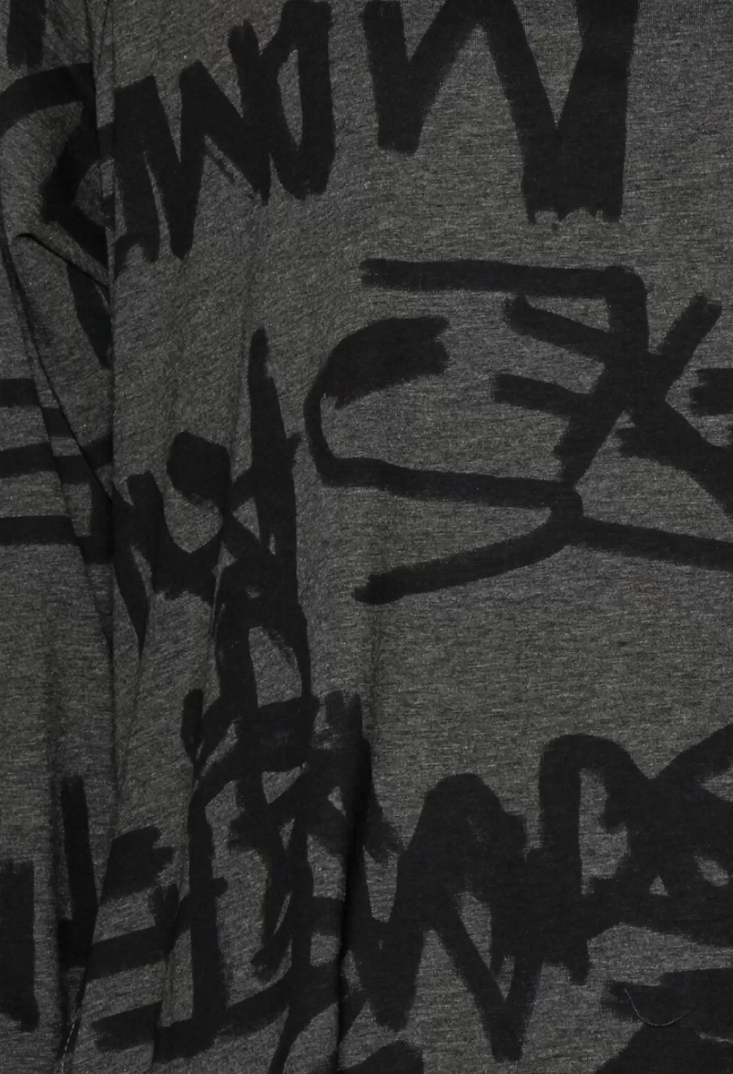 Jumpers^Moyuru Graphic Printed Tunic Dress With Built In Face Mask In Grey
