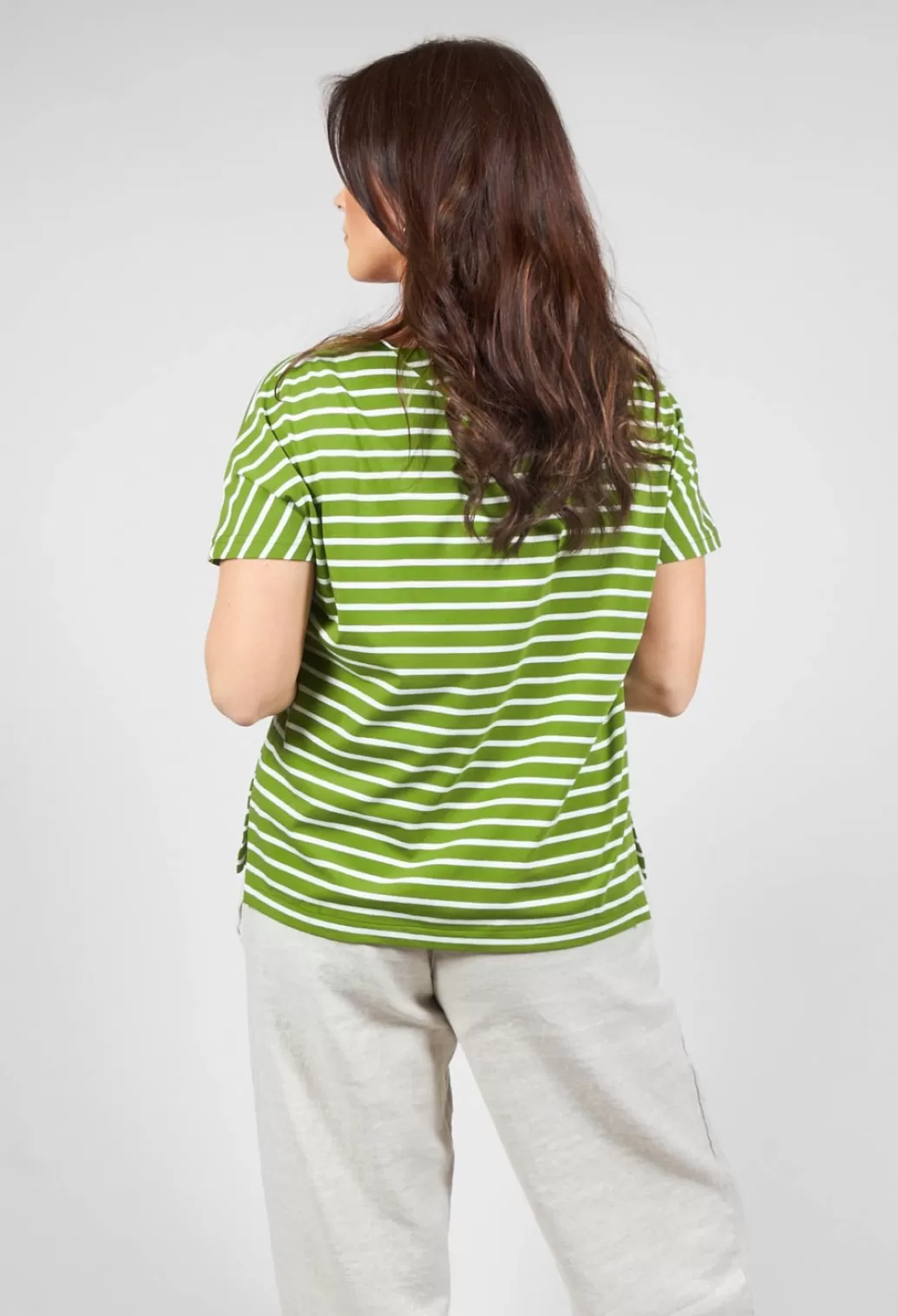 Shirts & Blouses^Mama B Ibisco R Stripe T-Shirt In Avocaco