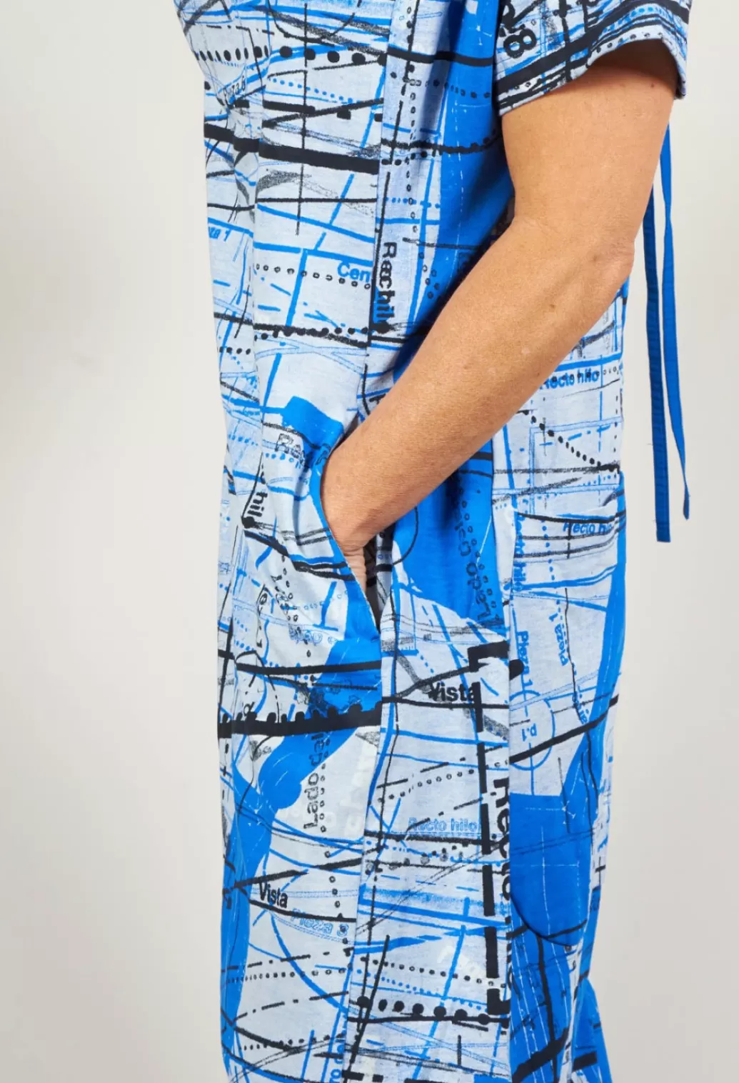 Jumpsuits^Rundholz Black Label Jersey Drop Crotch Jumpsuit With All Over Pattern In Blueberry Print
