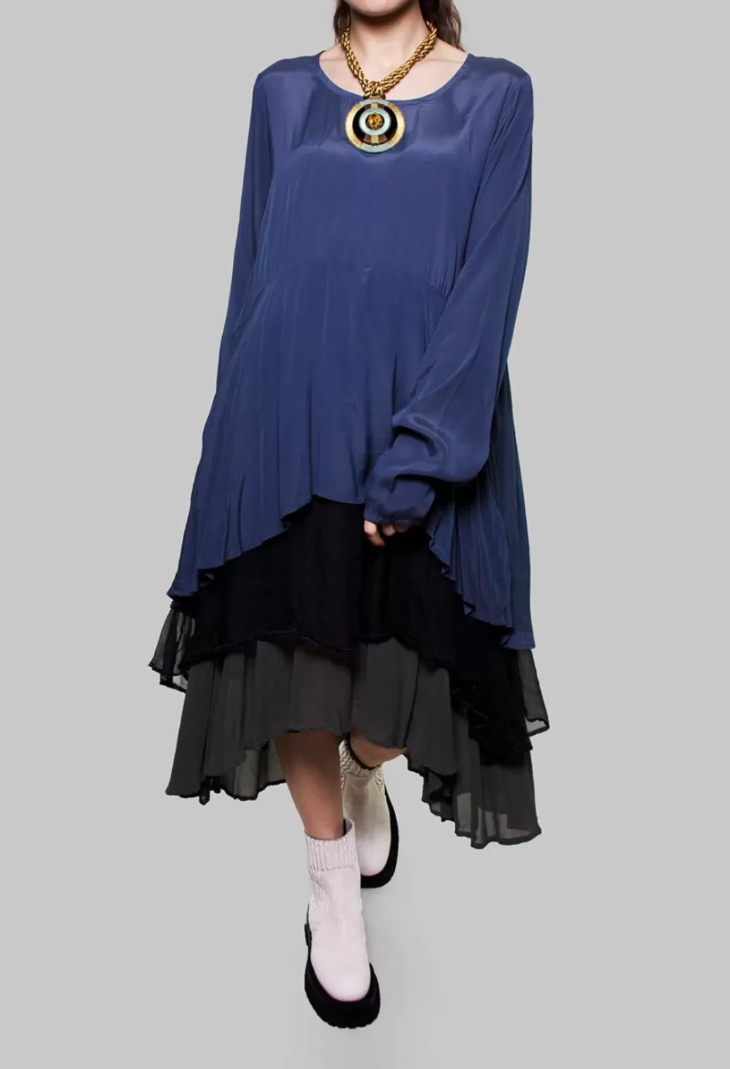 Dresses^Privatsachen Kategoriese Layered Dress In Tag Blue