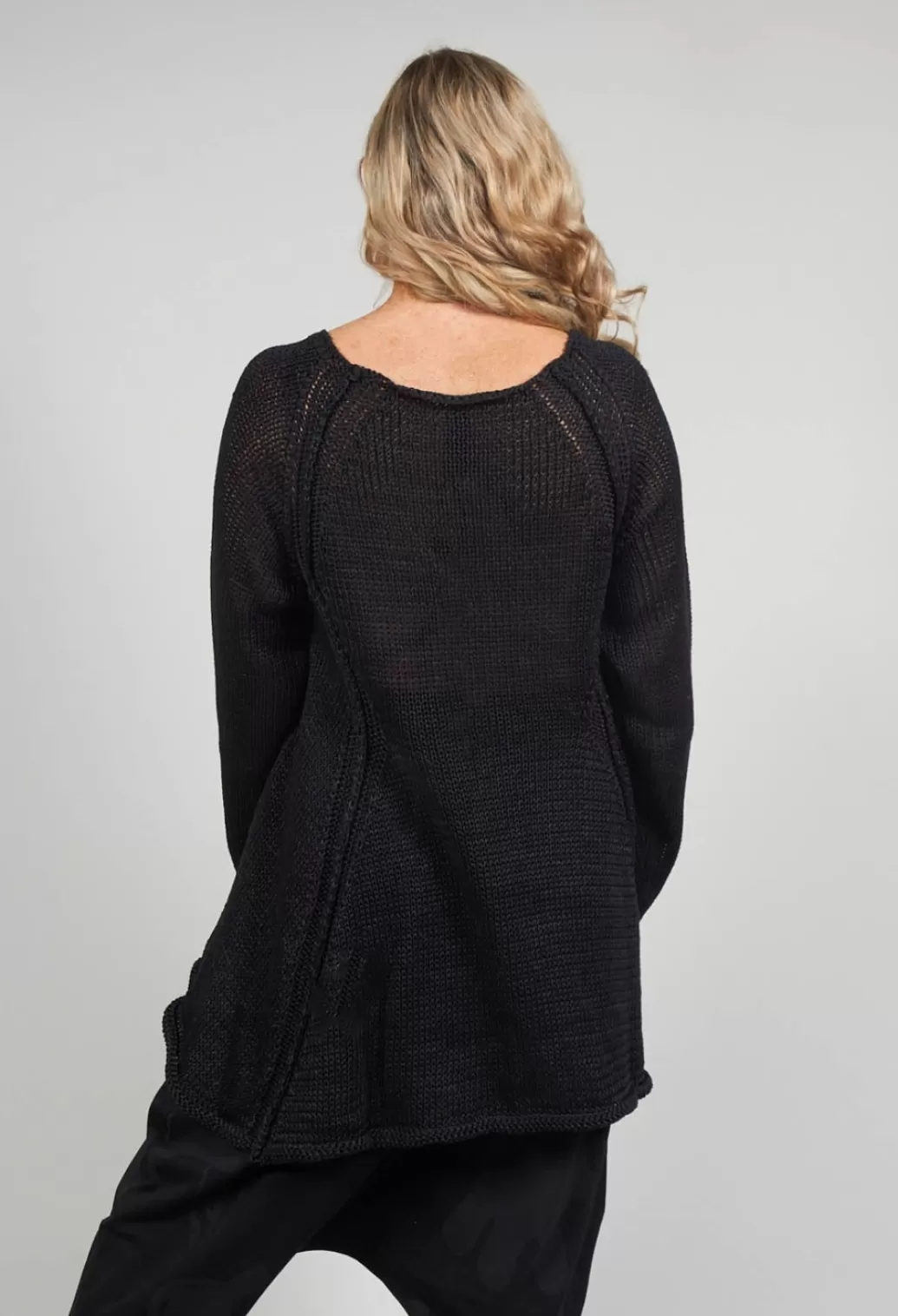 Jumpers^Rundholz Mainline Long Line Jumper In Black