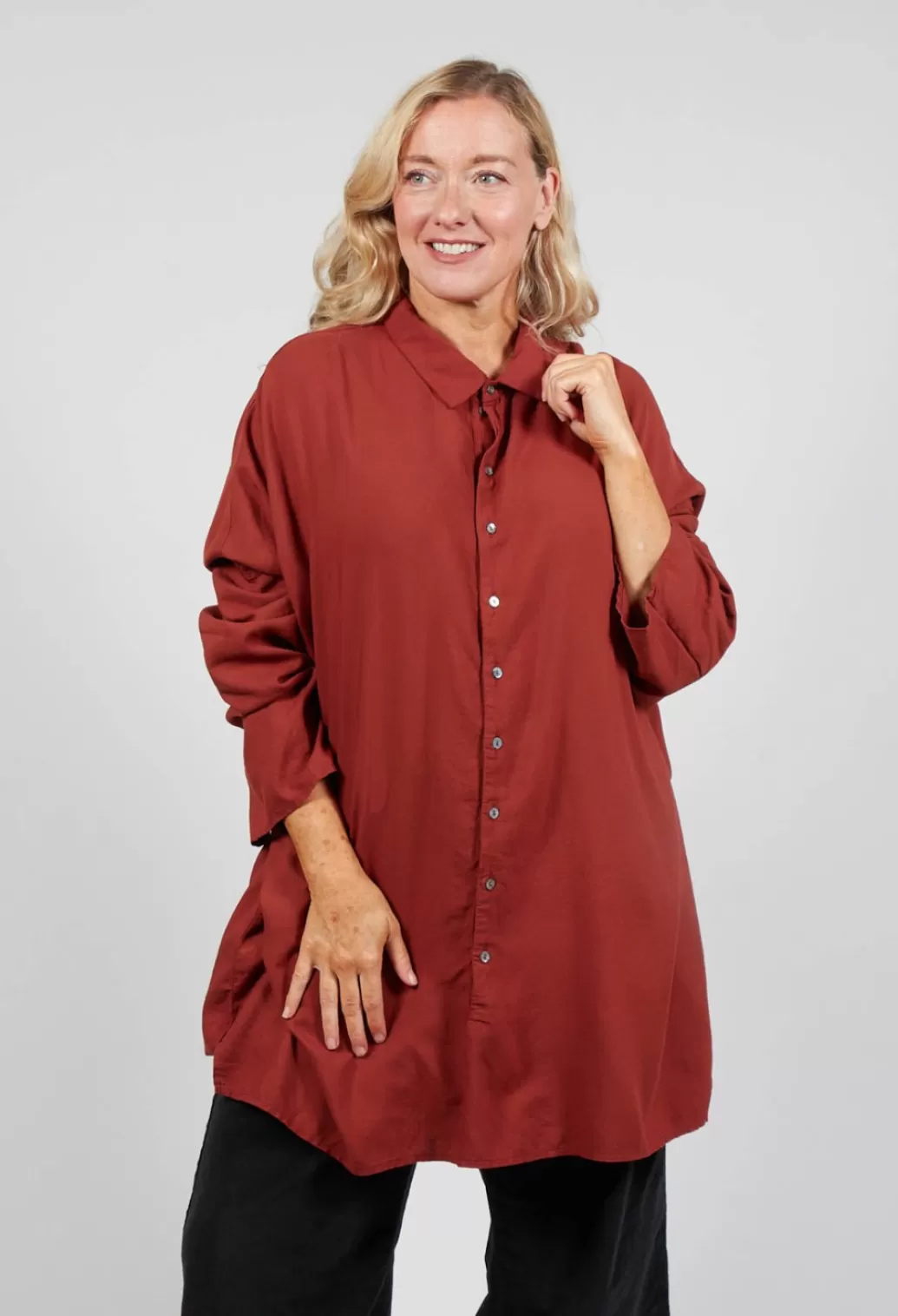 Shirts & Blouses^Album Di Famiglia Loose Shirt Tvc In Red
