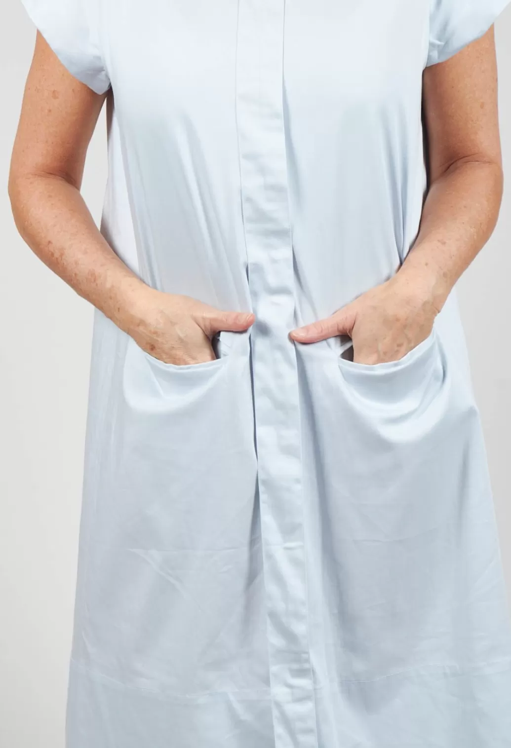 Dresses^Les Filles d'Ailleurs Oversized Tailored Dress With Pockets In Blue