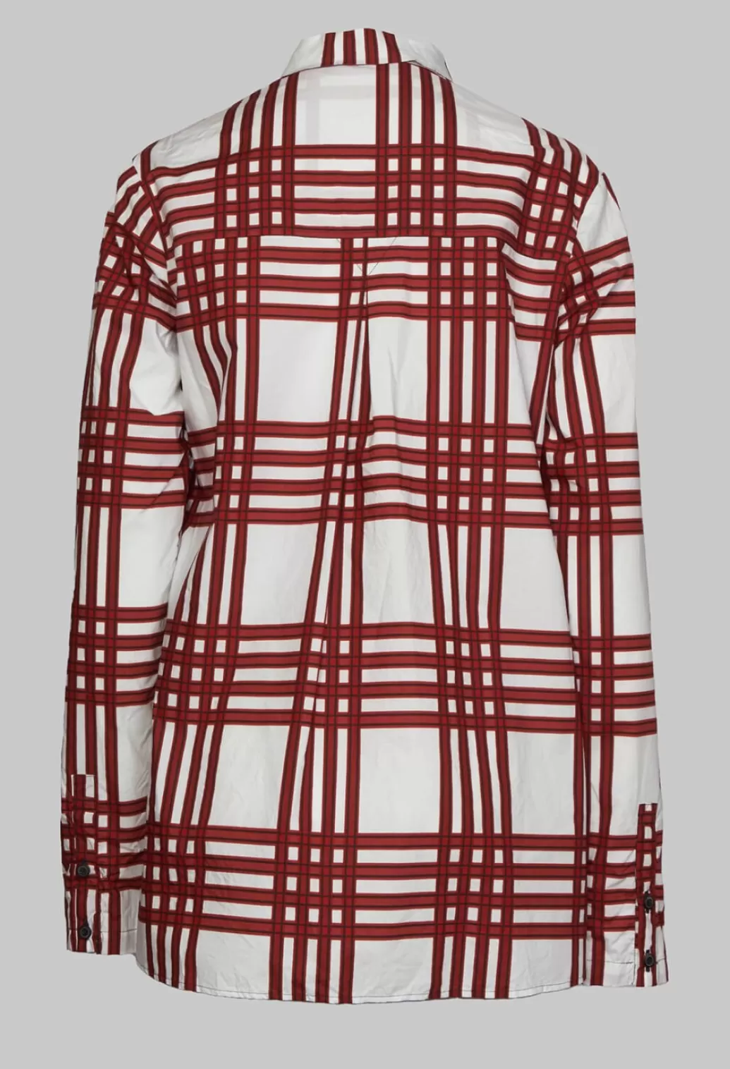 Shirts & Blouses^Rundholz Mainline Shirt With Curved Hemline In Fraise Check