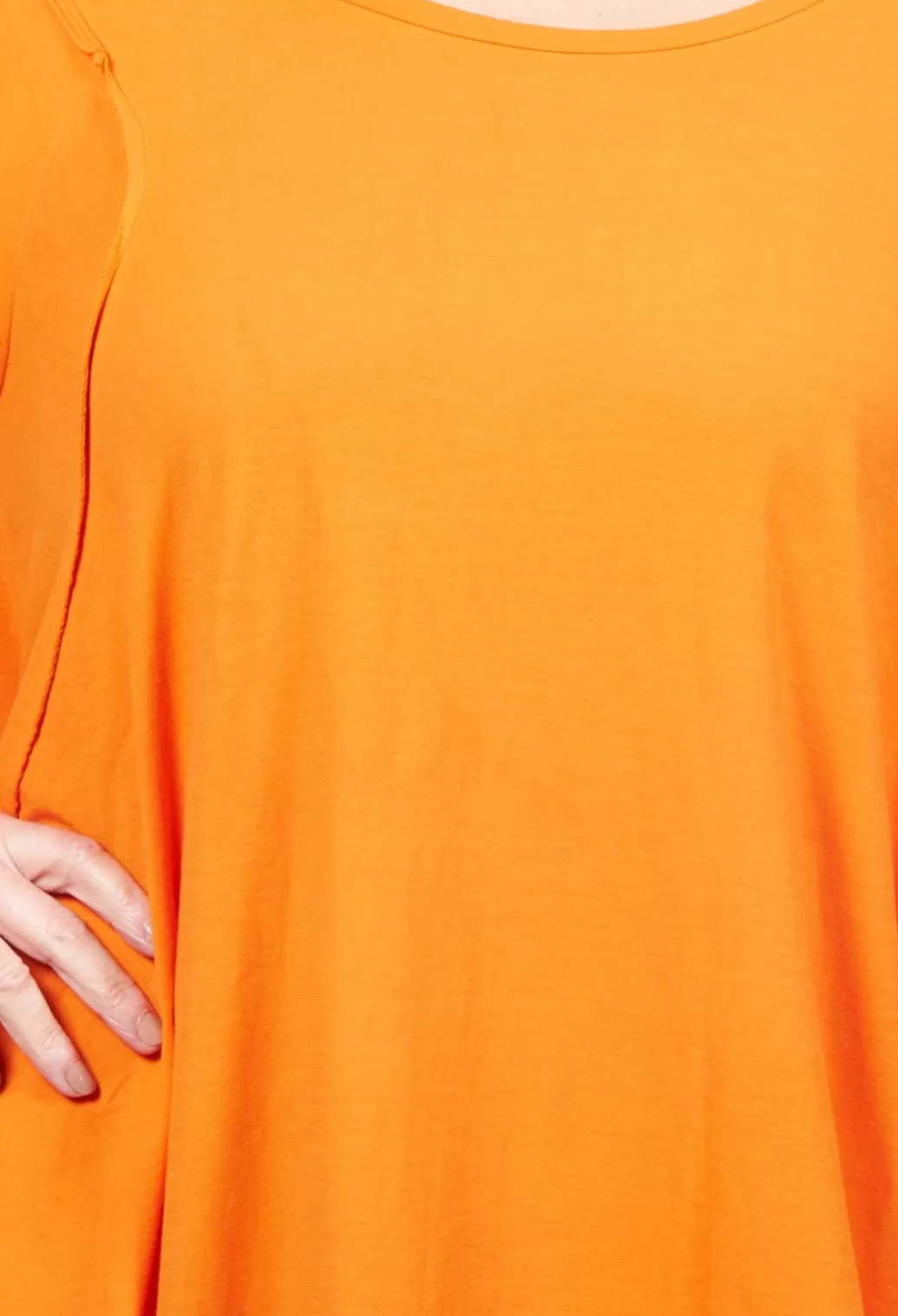 Dresses^Rundholz Dip Short Sleeved Jersey Dress With Gathered Hem In Orange
