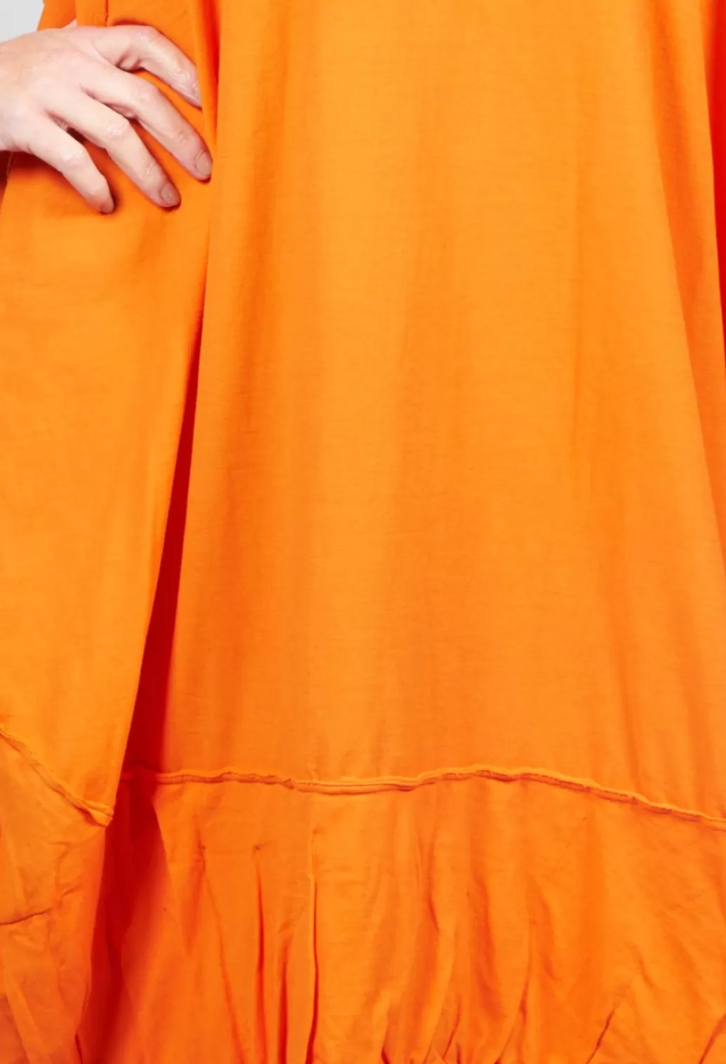 Dresses^Rundholz Dip Short Sleeved Jersey Dress With Gathered Hem In Orange