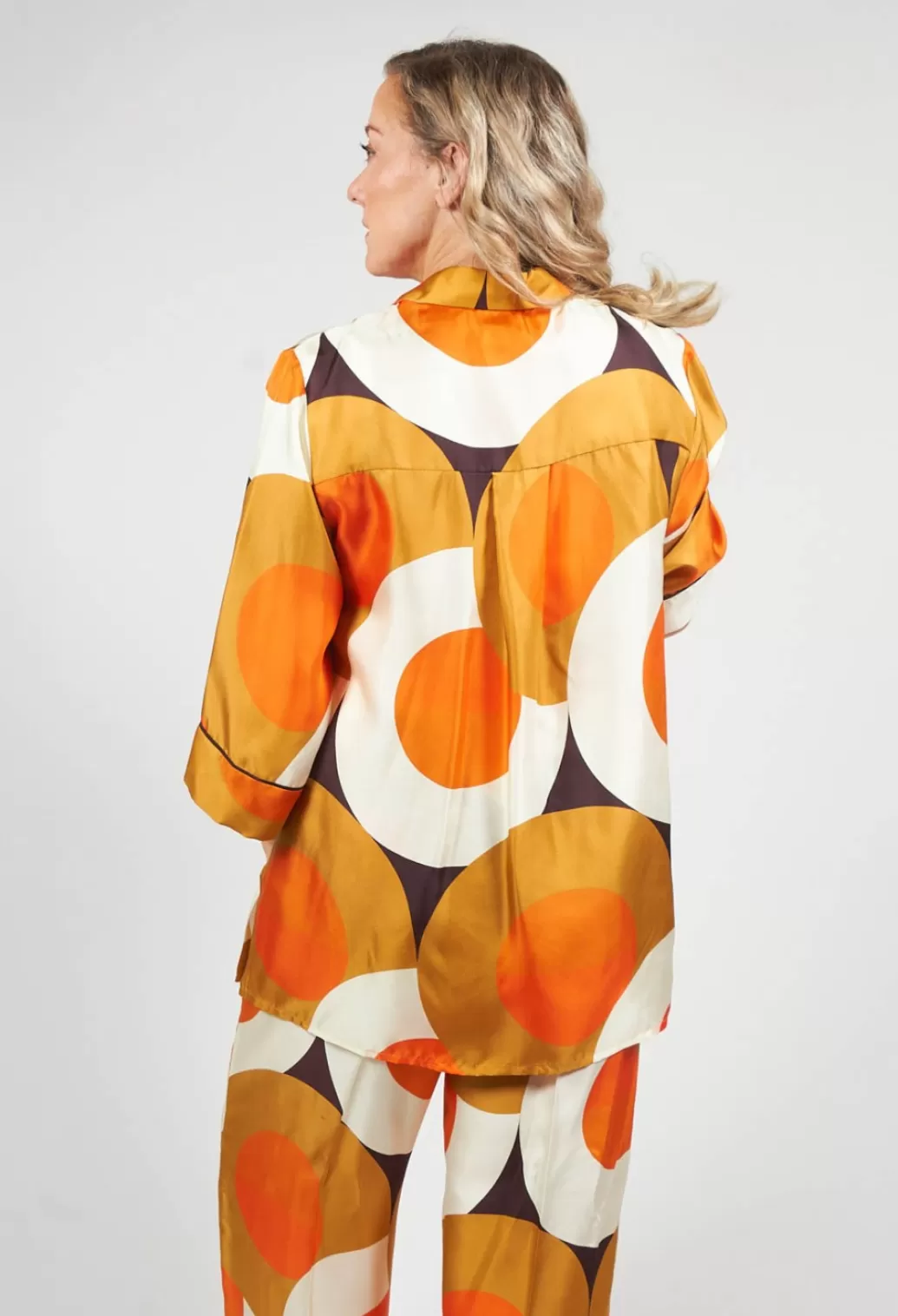 Shirts & Blouses^Beatrice B Silk Blouse In Circle Print