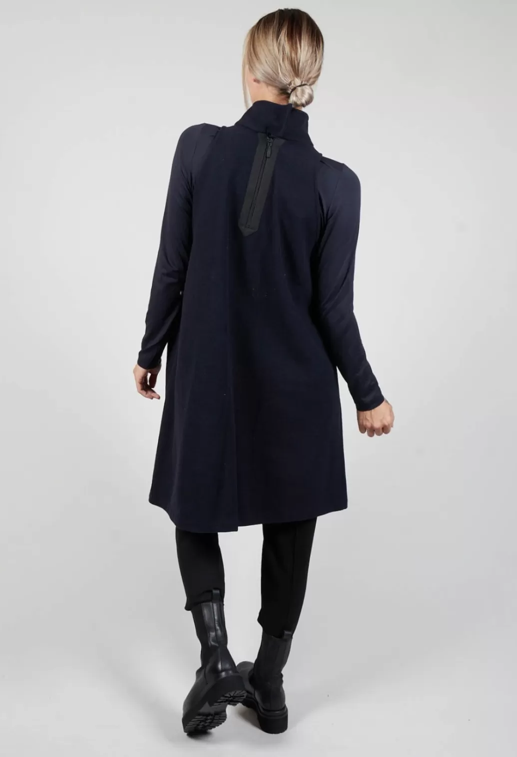 Dresses^Xenia Design Sleeveless Paik Dress With Back Zip Detail In Dark Blue