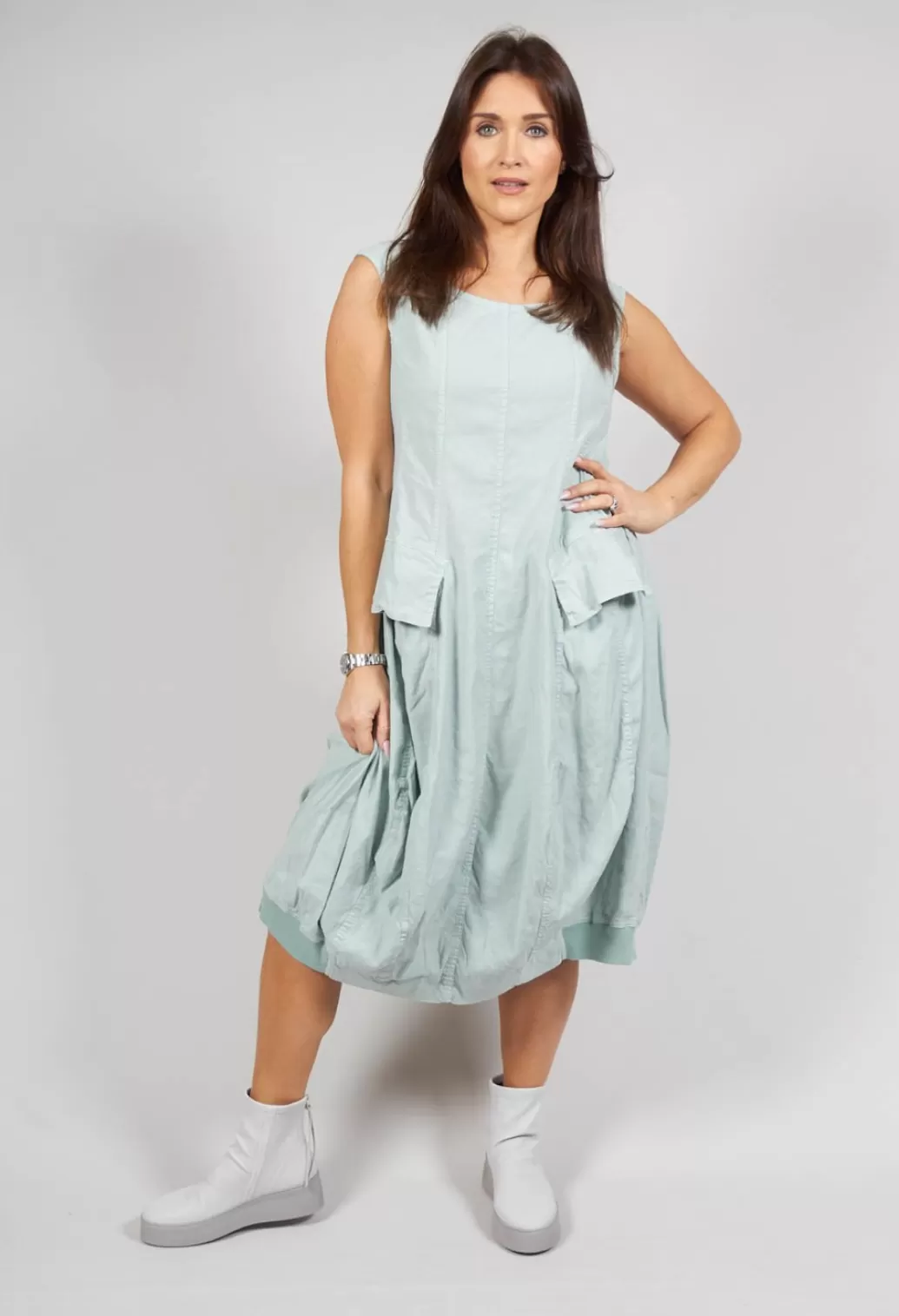 Dresses^Rundholz Black Label Sleeveless Utility Dress In Sky