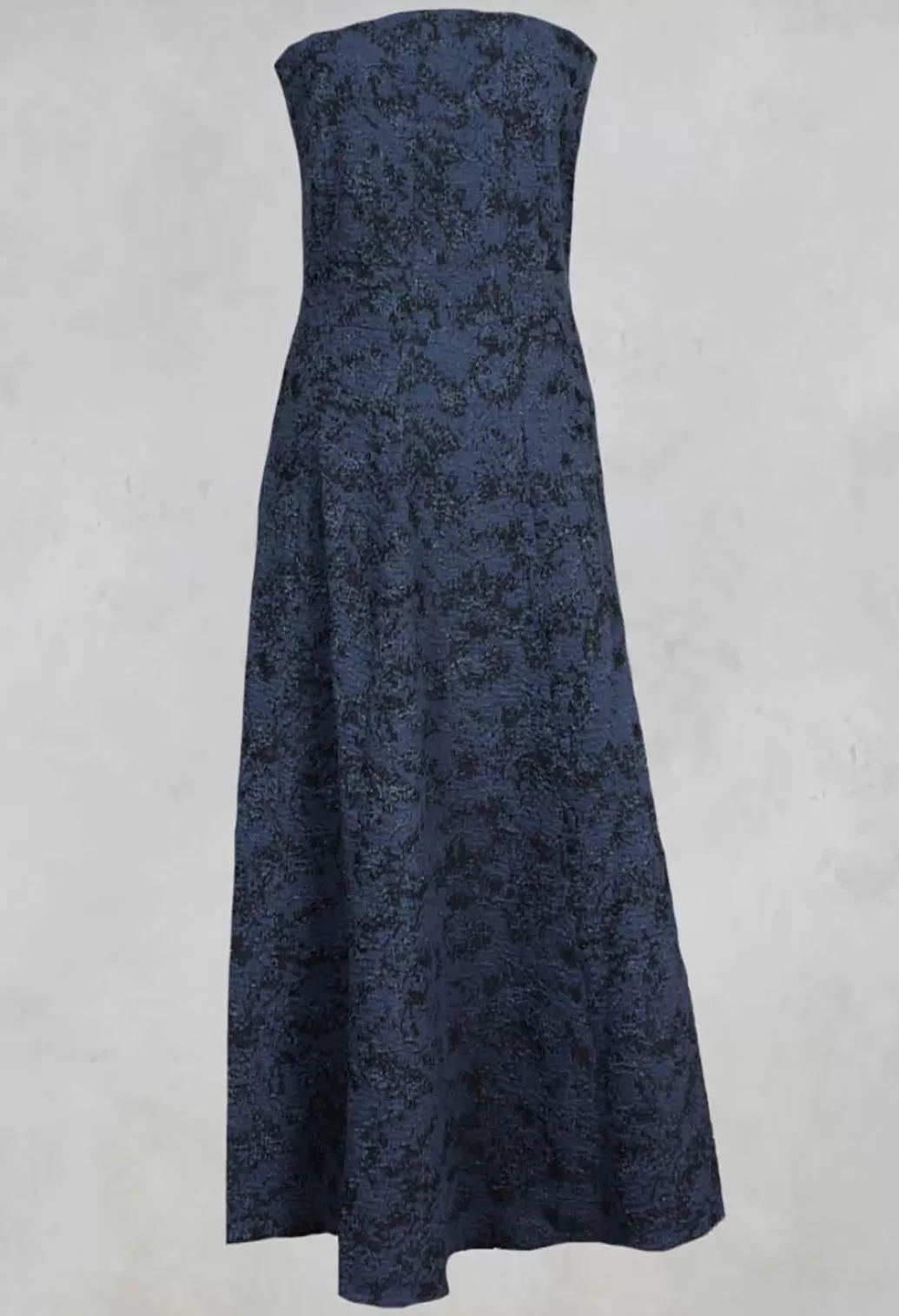 Dresses^Lilith Strapless Dress With Textured Pattern And Flared Skirt In Ink