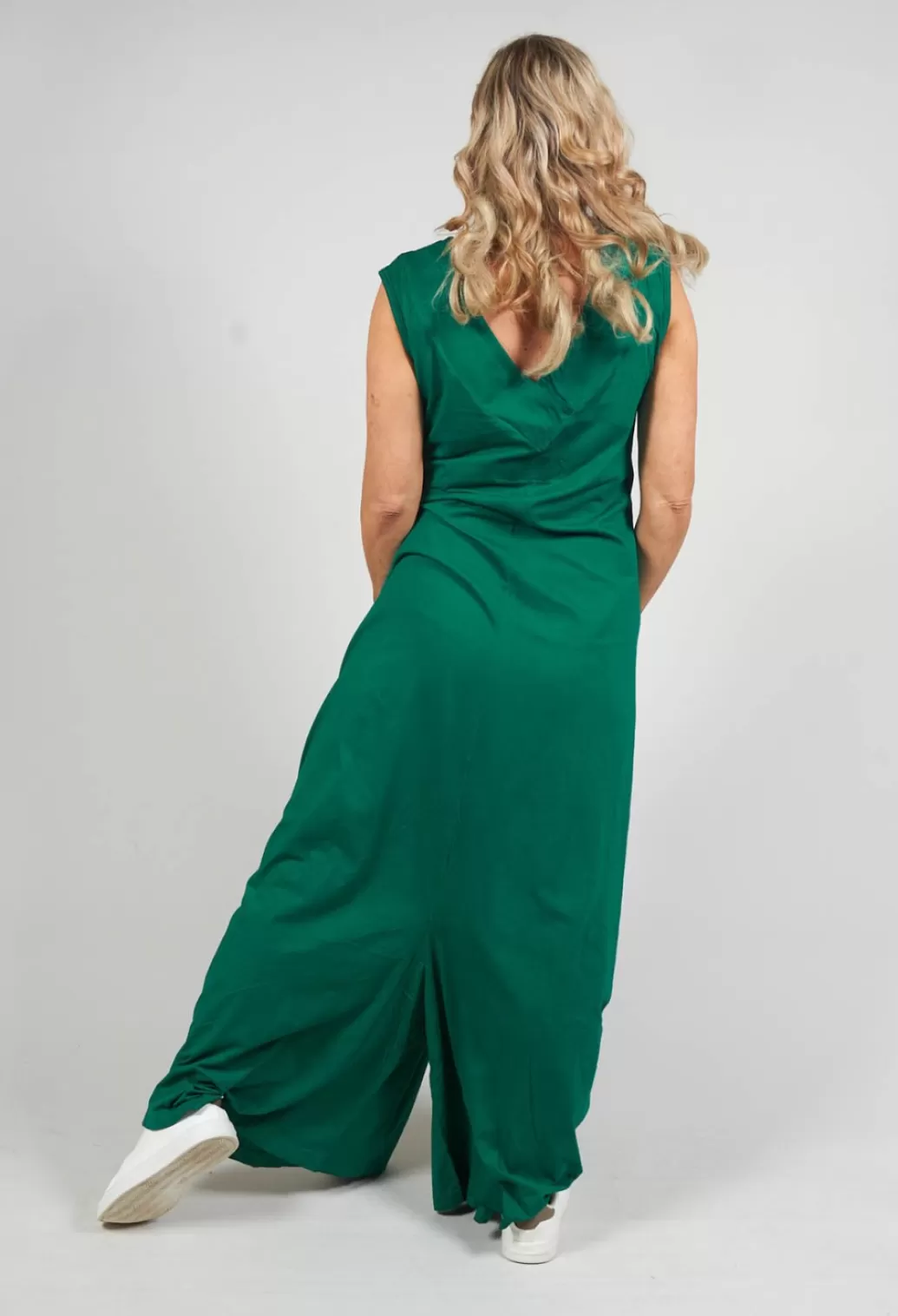 Jumpsuits^Rundholz Dip Striped Dye Effect Overalls With V Back In Green