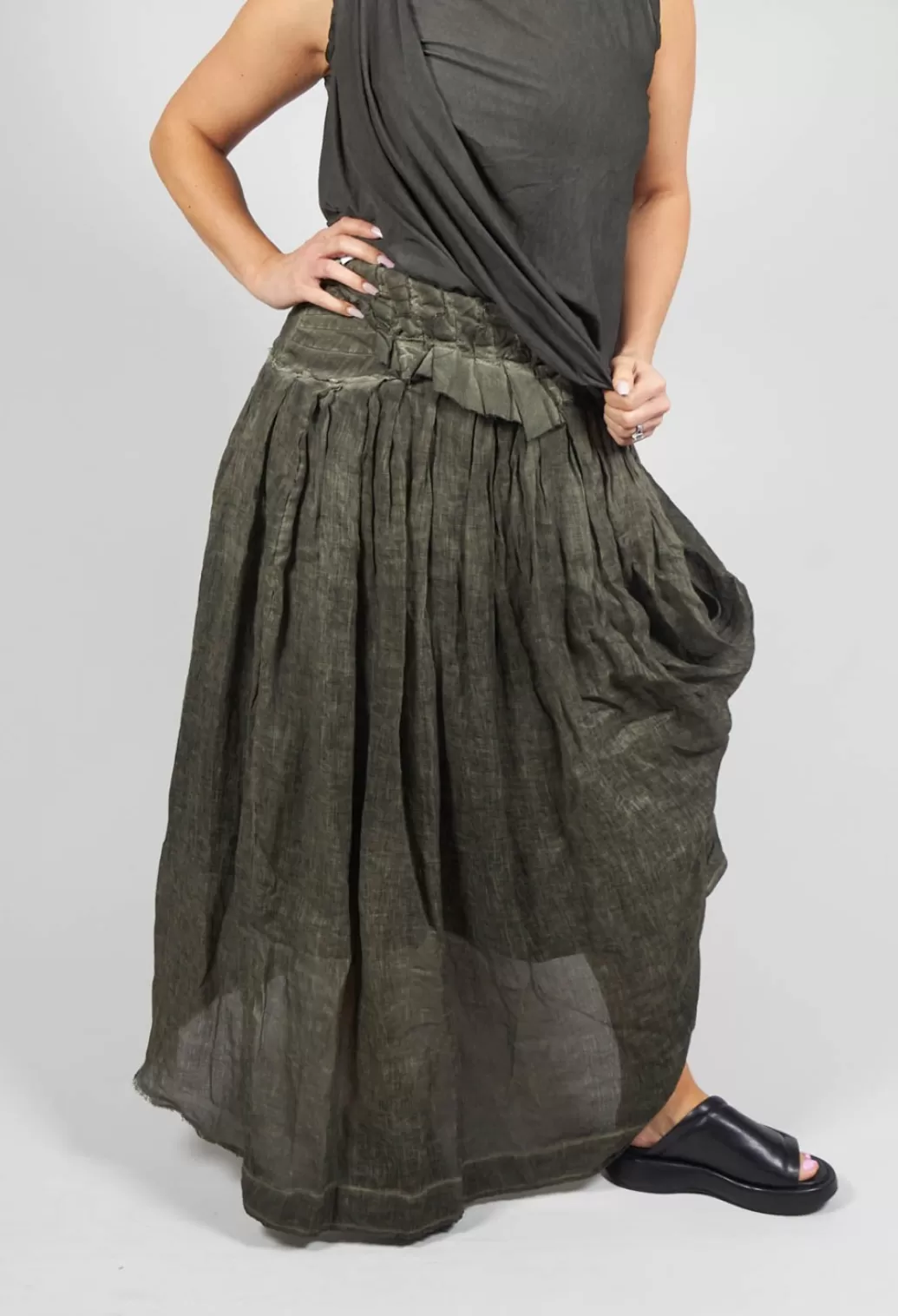 Skirts^A_Me Sunrise Skirt In Military Green